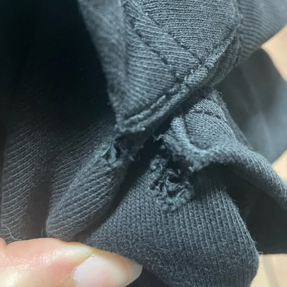 True Religion Black Zip Up Hoodie Size 2XL